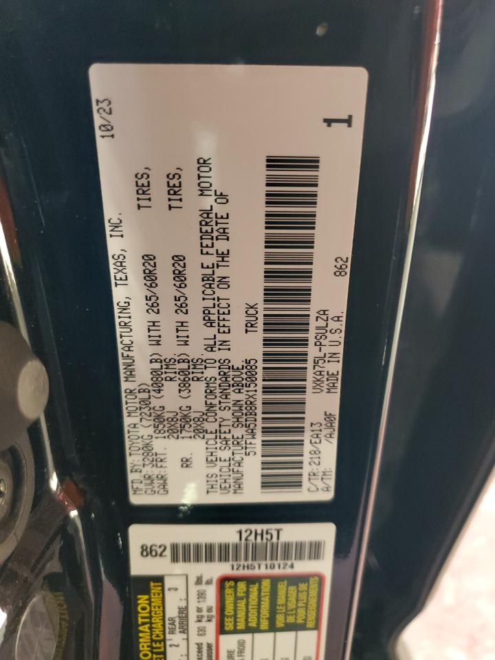 2024 Toyota Tundra Crewmax Limited VIN: 5TFWA5DB8RX150085 Lot: 84772315