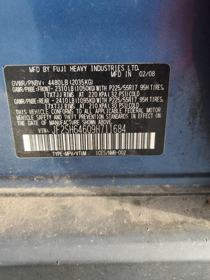2009 Subaru Forester 2.5X Limited VIN: JF2SH64609H711684 Lot: 85544685