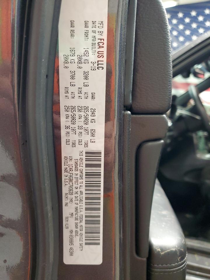 2019 Jeep Grand Cherokee Laredo VIN: 1C4RJFAG8KC703639 Lot: 85756945