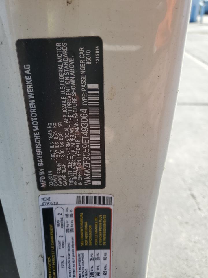 2014 Mini Cooper Clubman VIN: WMWZF3C59ET493064 Lot: 82397575