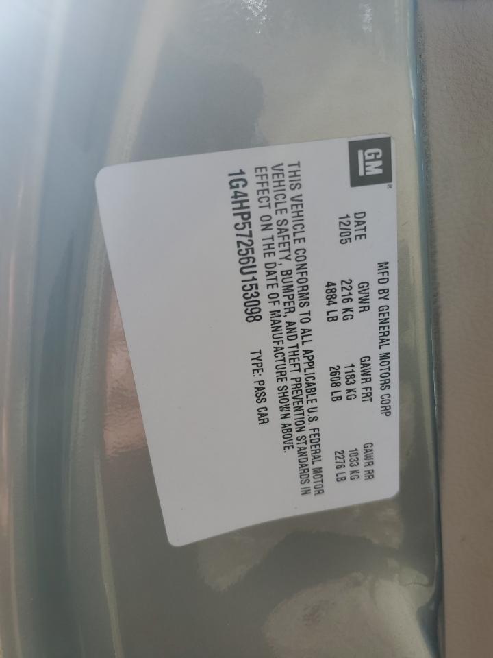 2006 Buick Lucerne Cx VIN: 1G4HP57256U153098 Lot: 85662265