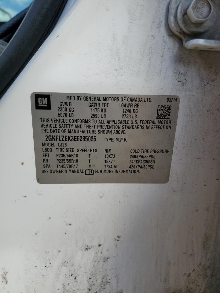 2014 GMC Terrain Denali VIN: 2GKFLZEK3E6285036 Lot: 84577305