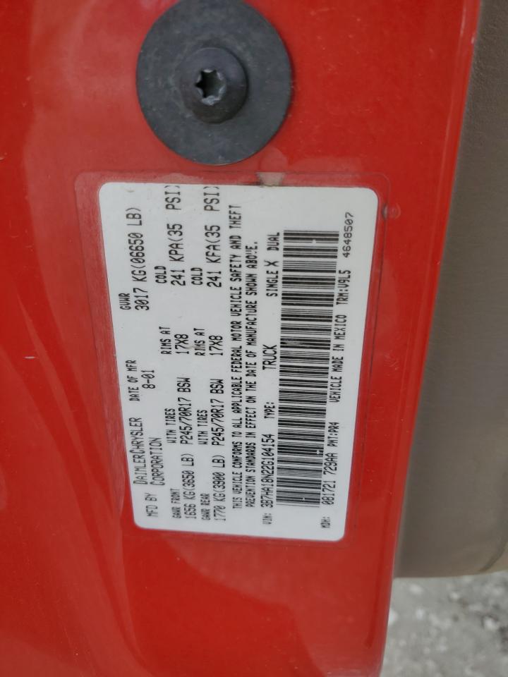 2002 Dodge Ram 1500 VIN: 3B7HA18N22G104154 Lot: 90664105