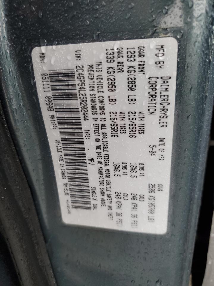 2005 Chrysler Town & Country Touring VIN: 2C4GP54L25R202444 Lot: 90518275