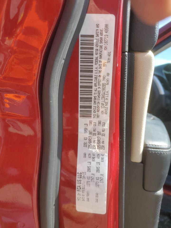 2016 Jeep Cherokee Latitude VIN: 1C4PJLCB0GW190285 Lot: 81940395