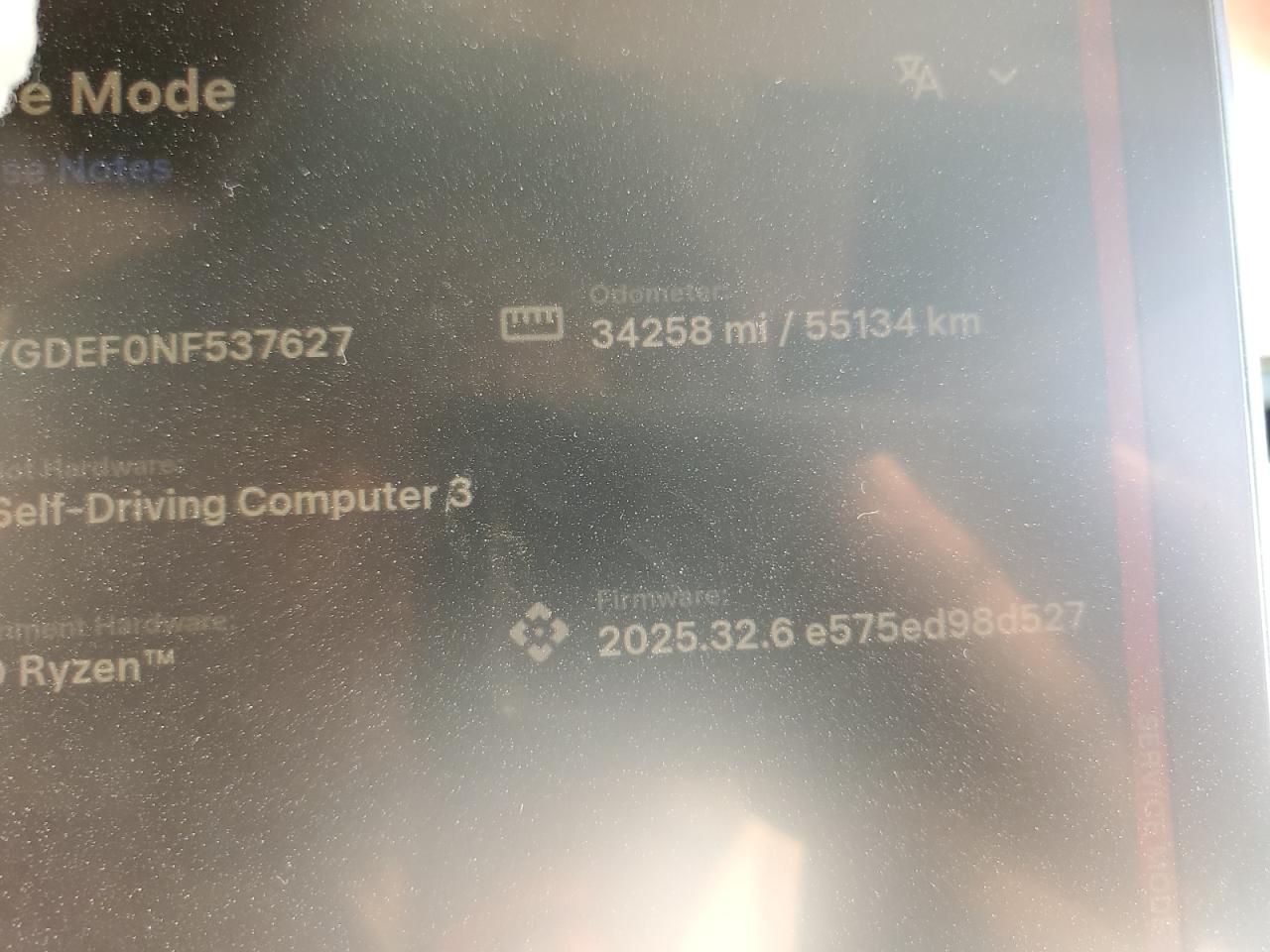 2022 Tesla Model Y VIN: 7SAYGDEF0NF537627 Lot: 89491235