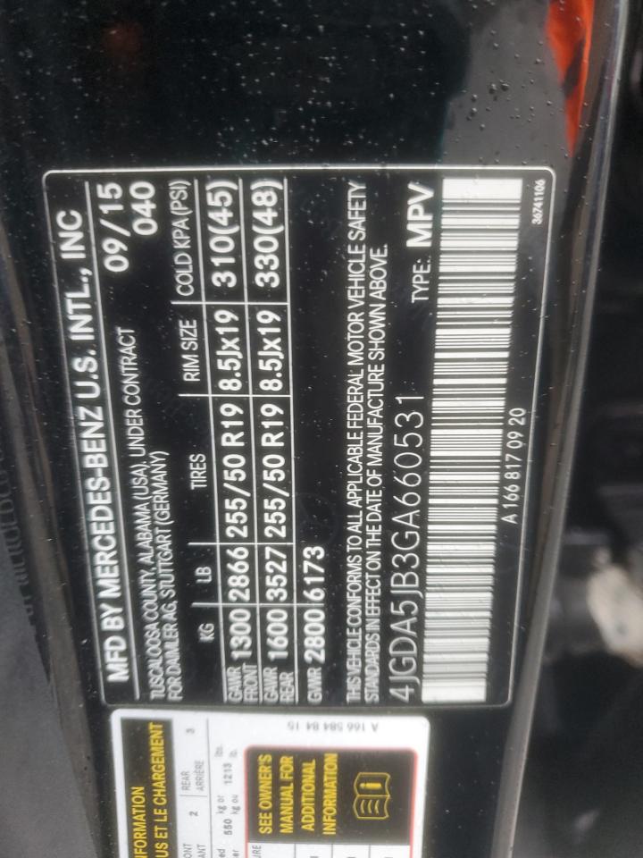 2016 Mercedes-Benz Gle 350 VIN: 4JGDA5JB3GA660531 Lot: 90113465