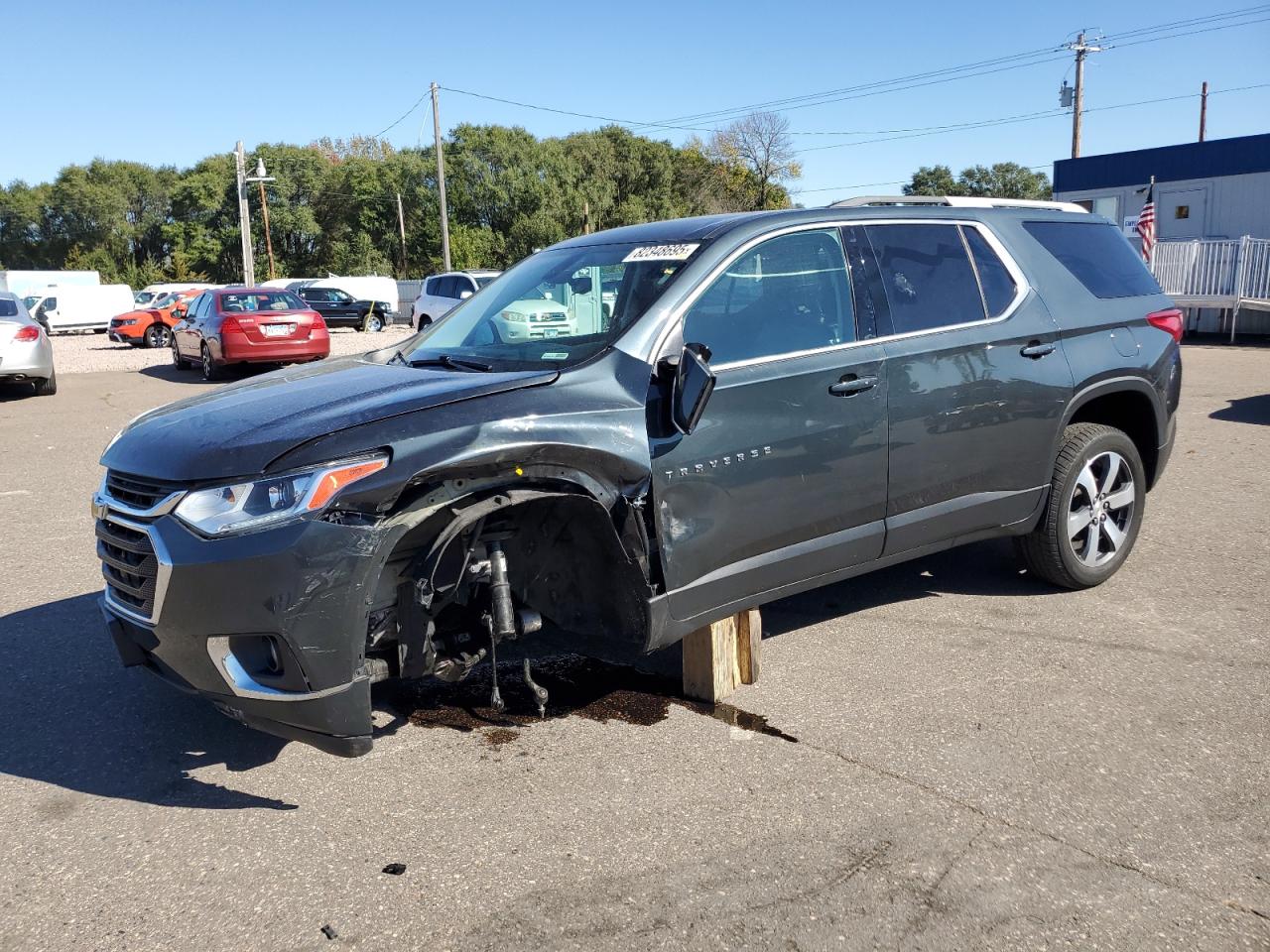 2018 Chevrolet Traverse Lt blue null gas 1GNEVHKW1JJ285026 photo #1