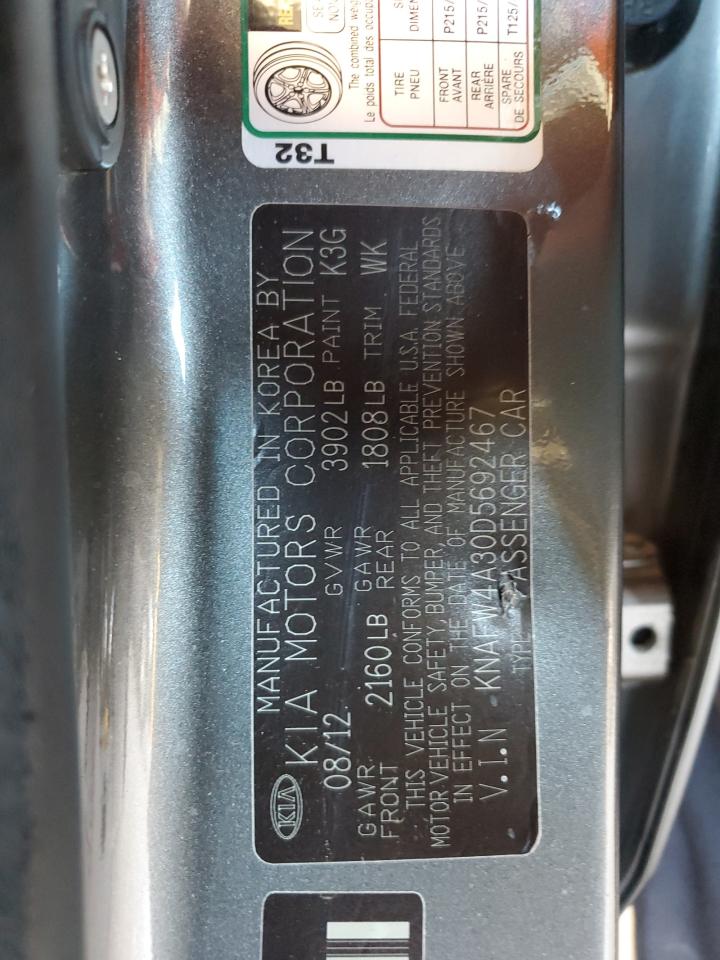 2013 Kia Forte Sx VIN: KNAFW4A30D5692467 Lot: 84024545