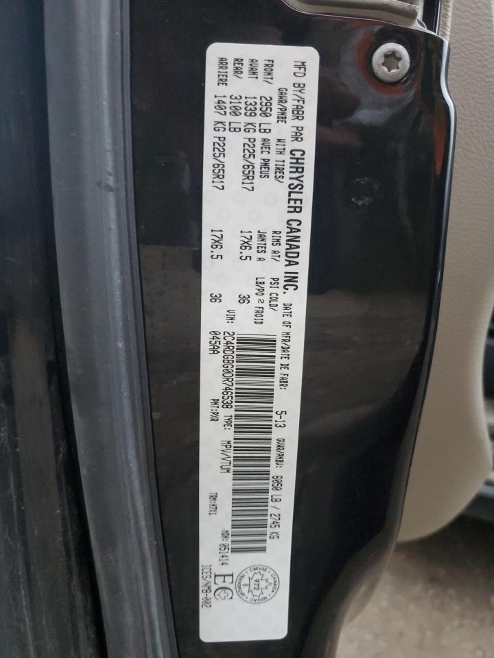 2013 Dodge Grand Caravan Se VIN: 2C4RDGBG0DR746538 Lot: 90678855