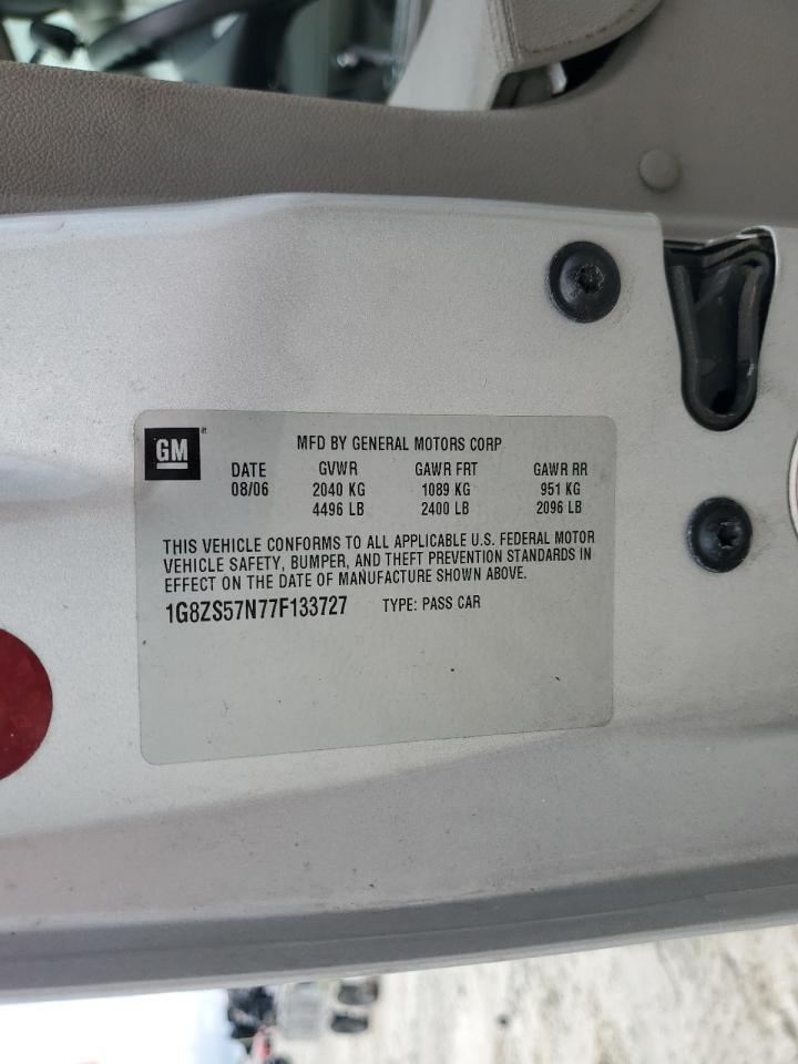 2007 Saturn Aura Xe VIN: 1G8ZS57N77F133727 Lot: 85129905