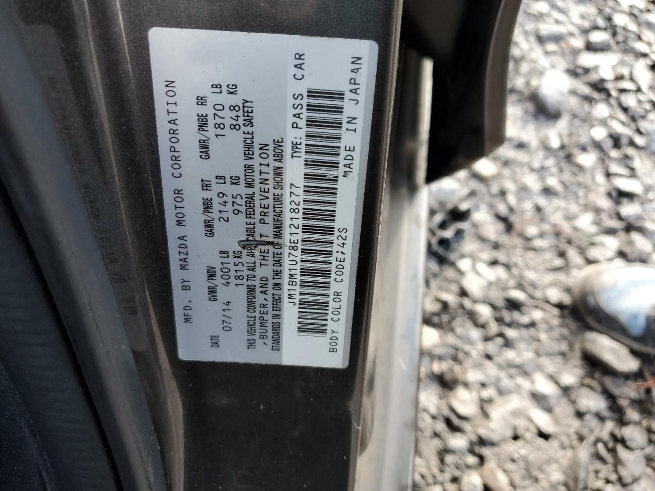 2014 Mazda 3 Sport VIN: JM1BM1U78E1218277 Lot: 90736735