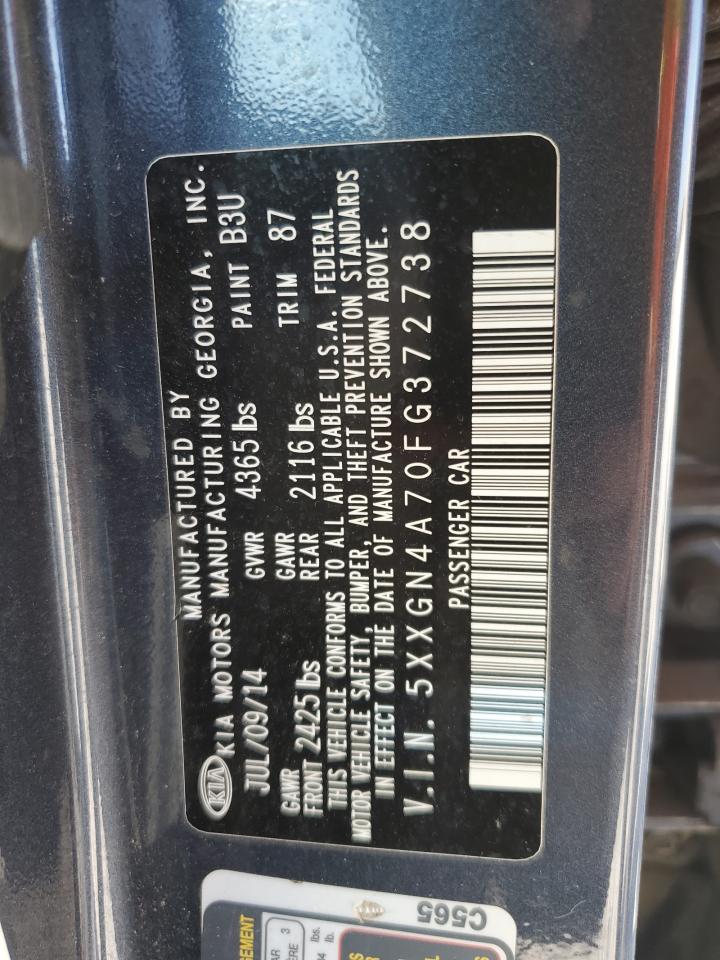 2015 Kia Optima Ex VIN: 5XXGN4A70FG372738 Lot: 85242925