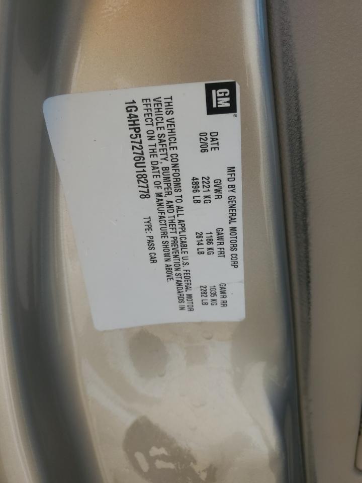 2006 Buick Lucerne Cx VIN: 1G4HP57276U182778 Lot: 82538915