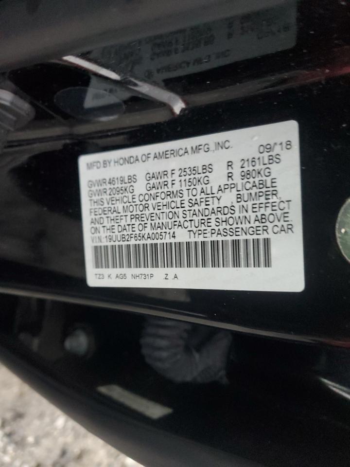 2019 Acura Tlx Technology VIN: 19UUB2F65KA005714 Lot: 90740185