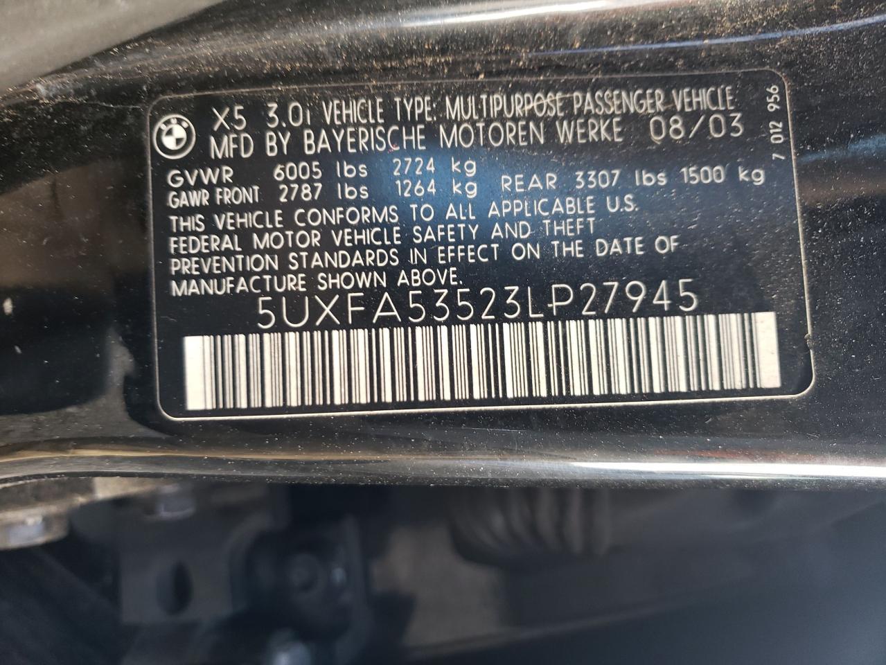 Фото: 5UXFA53523LP27945