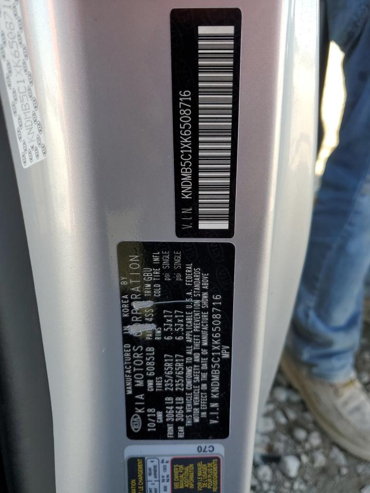 2019 Kia Sedona Lx VIN: KNDMB5C1XK6508716 Lot: 90652125