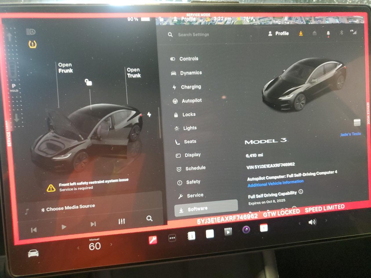 2024 Tesla Model 3 VIN: 5YJ3E1EAXRF746962 Lot: 84572965