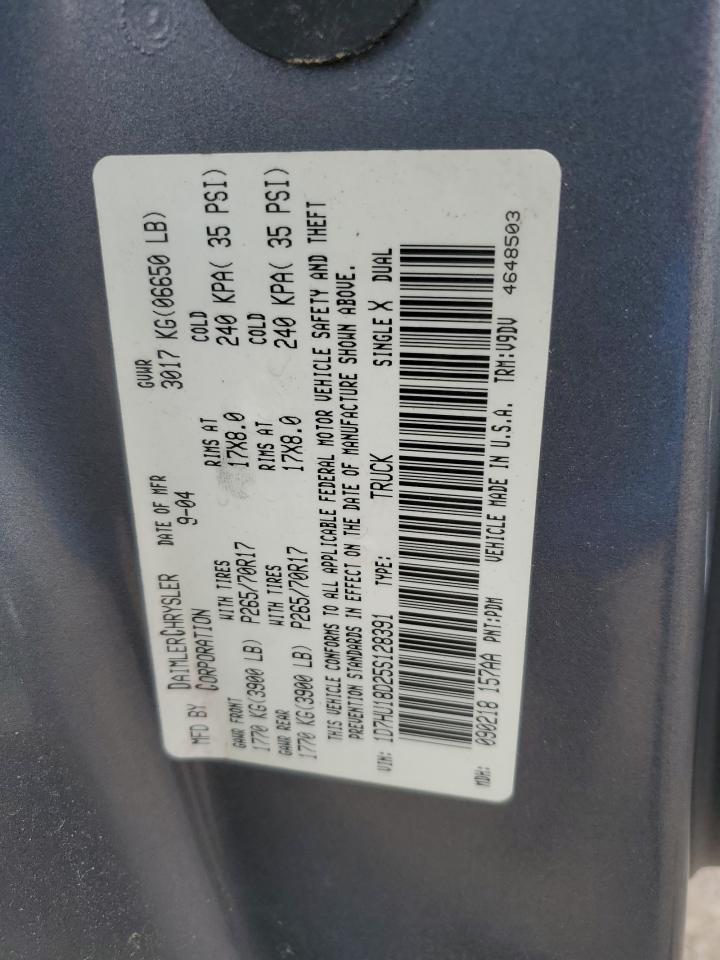 2005 Dodge Ram 1500 St VIN: 1D7HU18D25S128391 Lot: 90425135