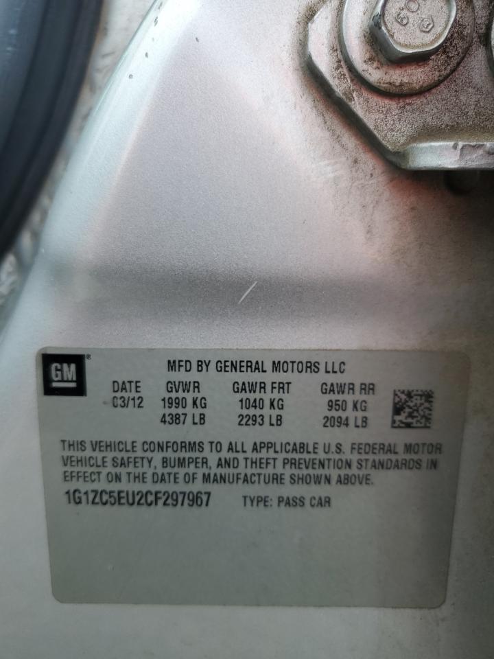 2012 Chevrolet Malibu 1Lt VIN: 1G1ZC5EU2CF297967 Lot: 85708555