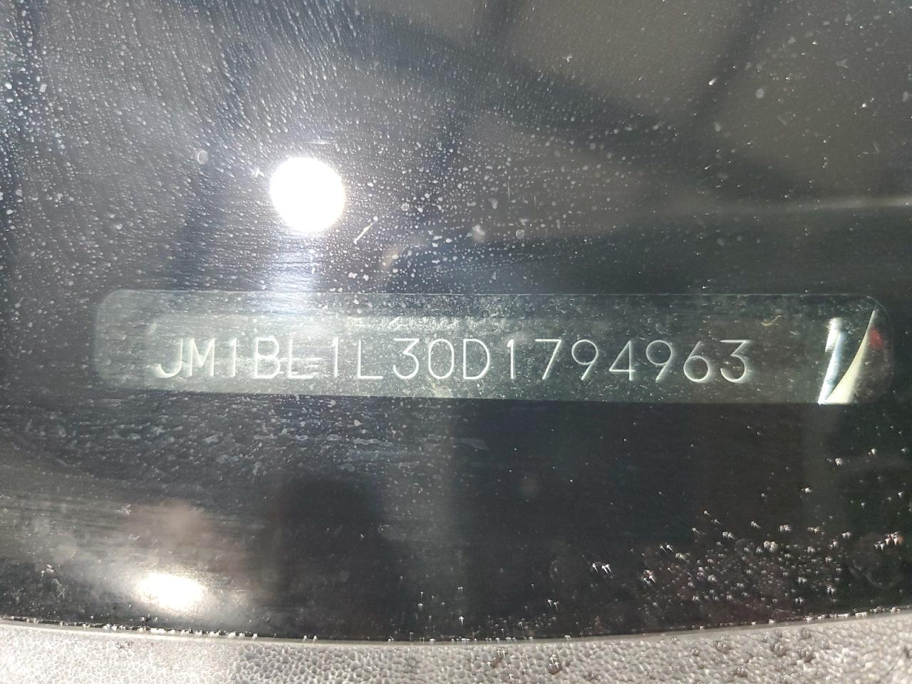 2013 Mazda Speed 3 VIN: JM1BL1L30D1794963 Lot: 86424565