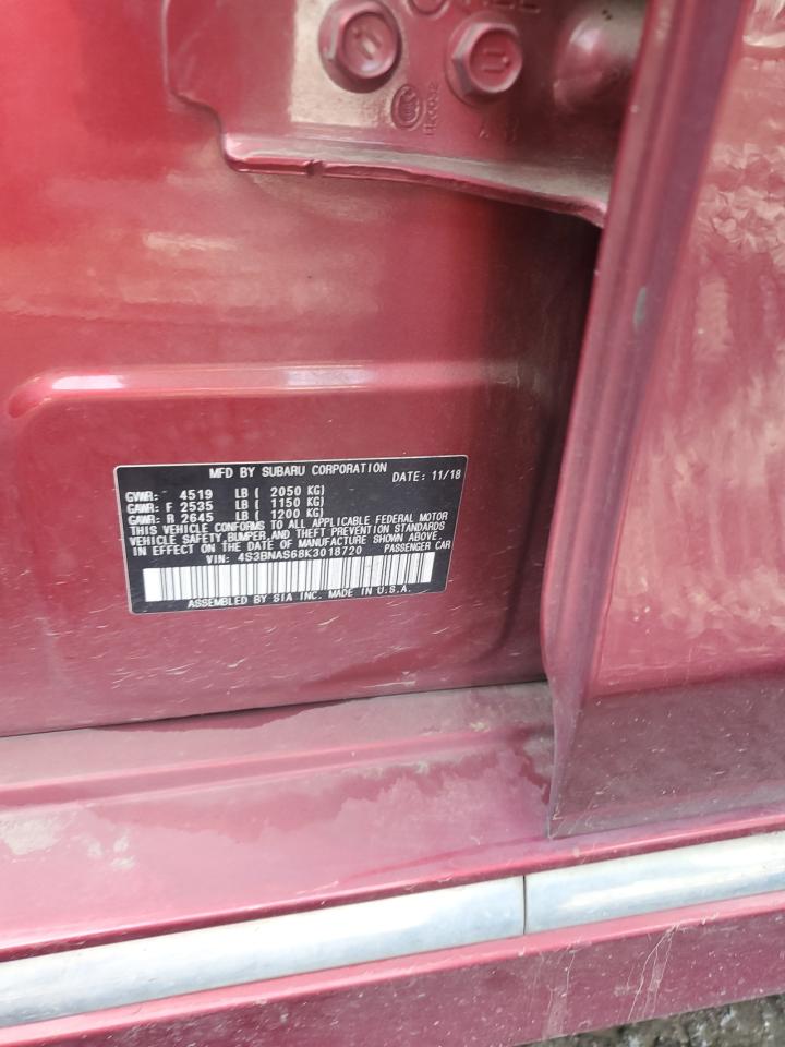 2019 Subaru Legacy Sport VIN: 4S3BNAS68K3018720 Lot: 81949995