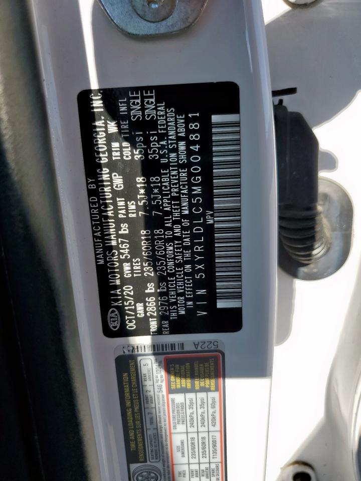 2021 Kia Sorento S VIN: 5XYRLDLC5MG004881 Lot: 84988145