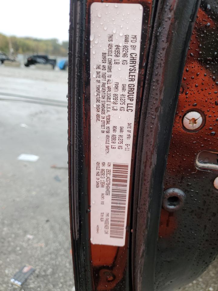 2011 Dodge Challenger VIN: 2B3CJ4DG7BH604556 Lot: 90368265