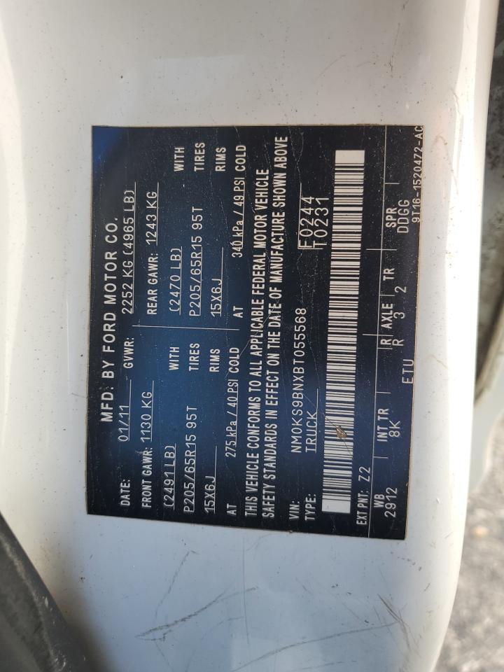 2011 Ford Transit Connect Xlt VIN: NM0KS9BNXBT055568 Lot: 87408725