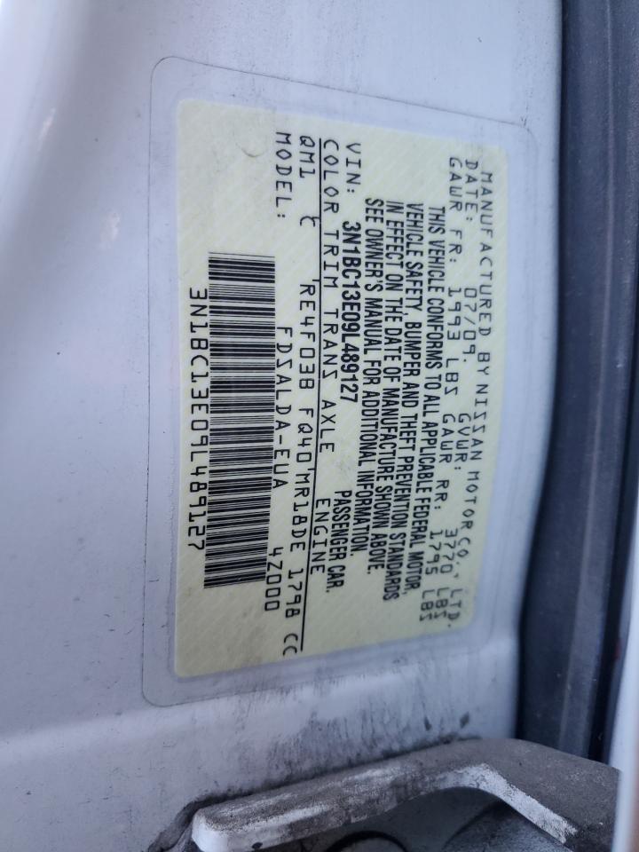 2009 Nissan Versa S VIN: 3N1BC13E09L489127 Lot: 82577995