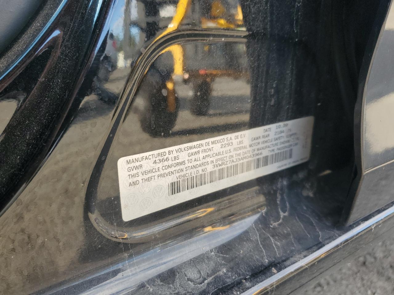 2010 Volkswagen Jetta Se VIN: 3VWRZ7AJ3AM043966 Lot: 82007615