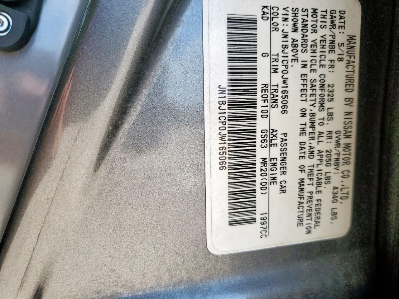 2018 Nissan Rogue Sport S VIN: JN1BJ1CP0JW165066 Lot: 85289295