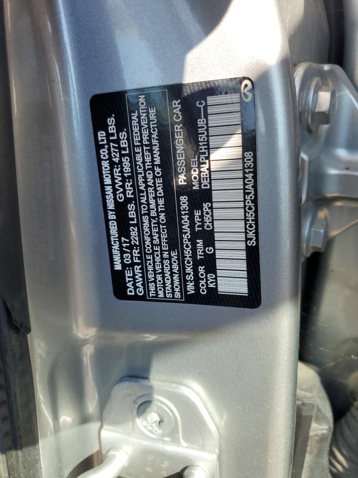 2018 Infiniti Qx30 Base VIN: SJKCH5CP5JA041308 Lot: 85688485