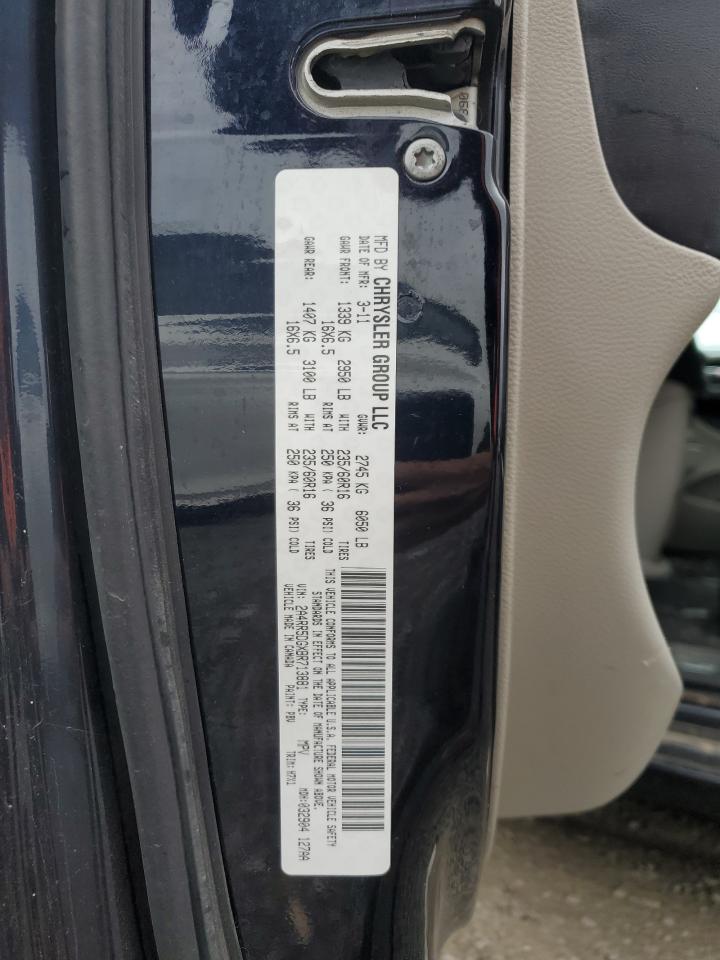 2011 Chrysler Town & Country Touring VIN: 2A4RR5DGXBR713881 Lot: 90097825