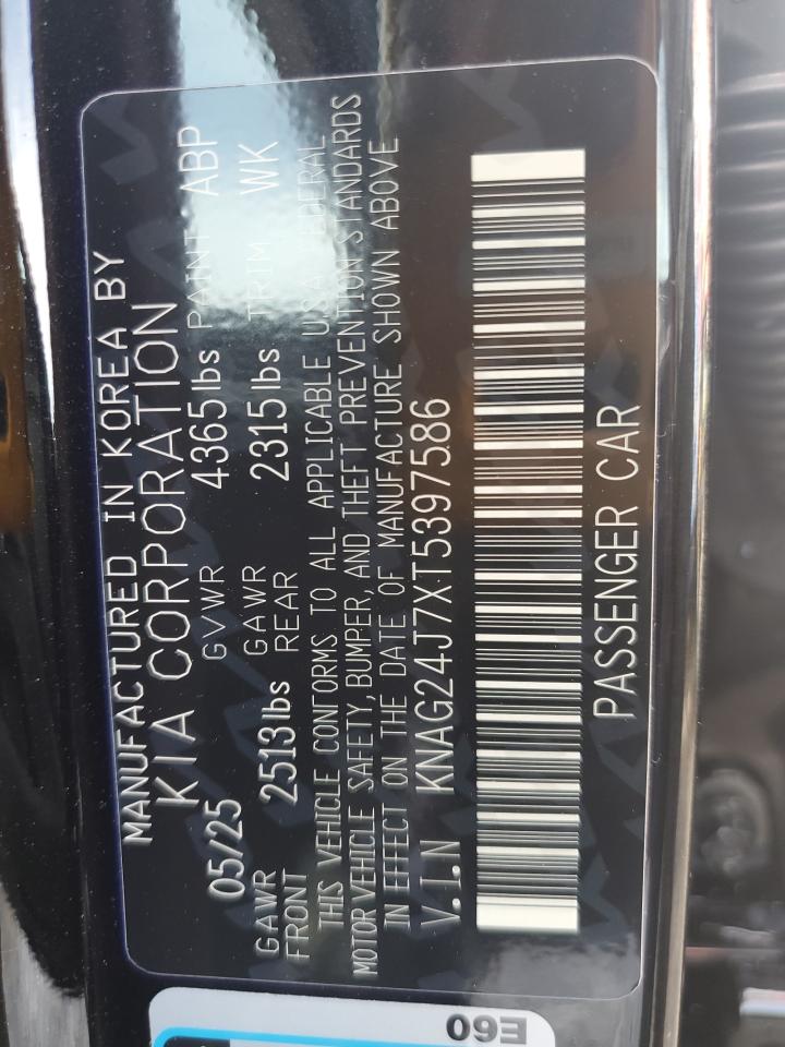 2026 Kia K5 Lxs VIN: KNAG24J7XT5397586 Lot: 84793405