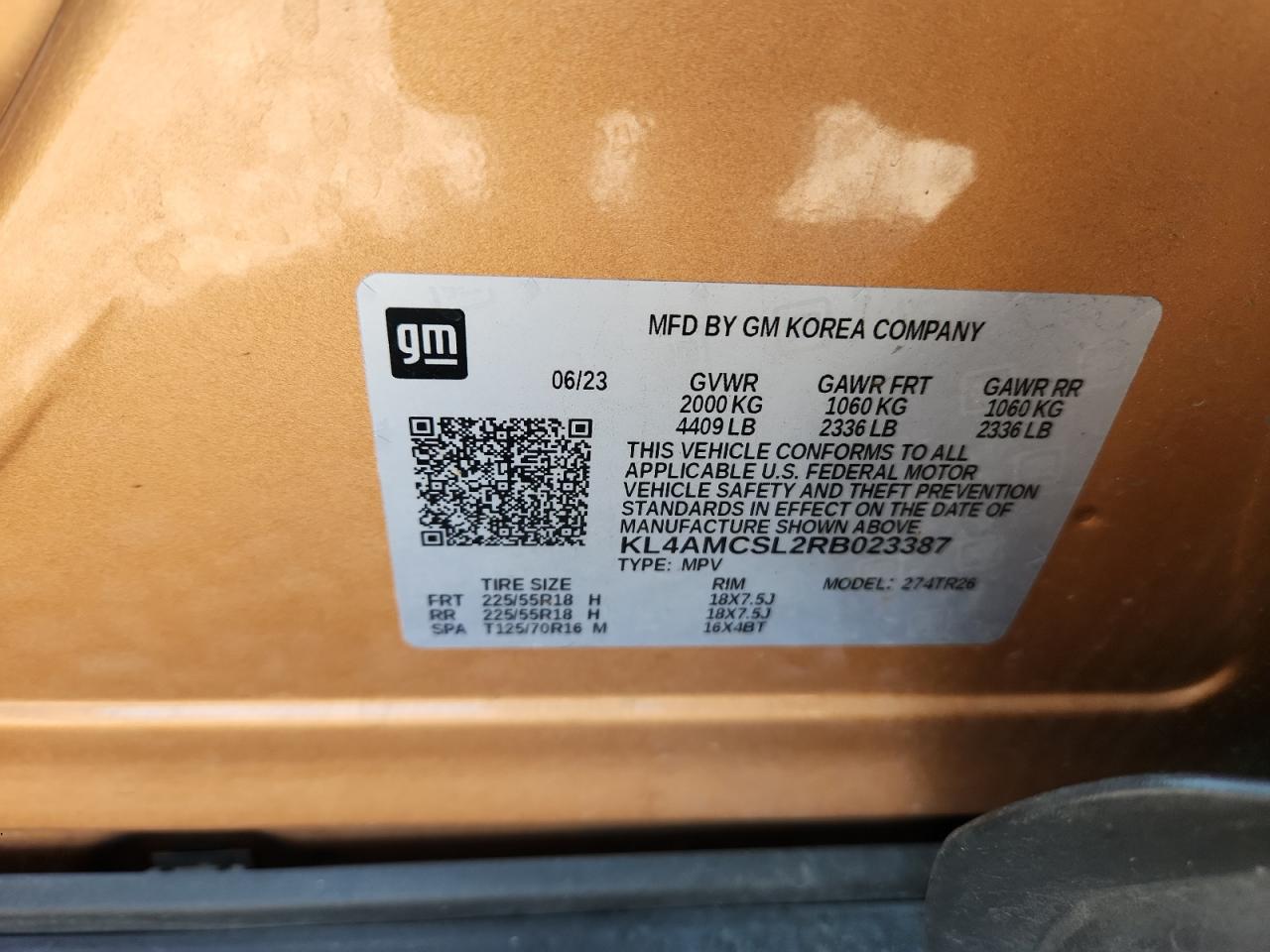 2024 Buick Encore Gx Preferred VIN: KL4AMCSL2RB023387 Lot: 90818975