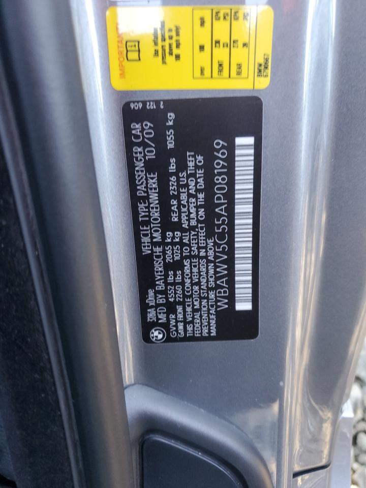 2010 BMW 328 Xi Sulev VIN: WBAWV5C55AP081969 Lot: 85511655