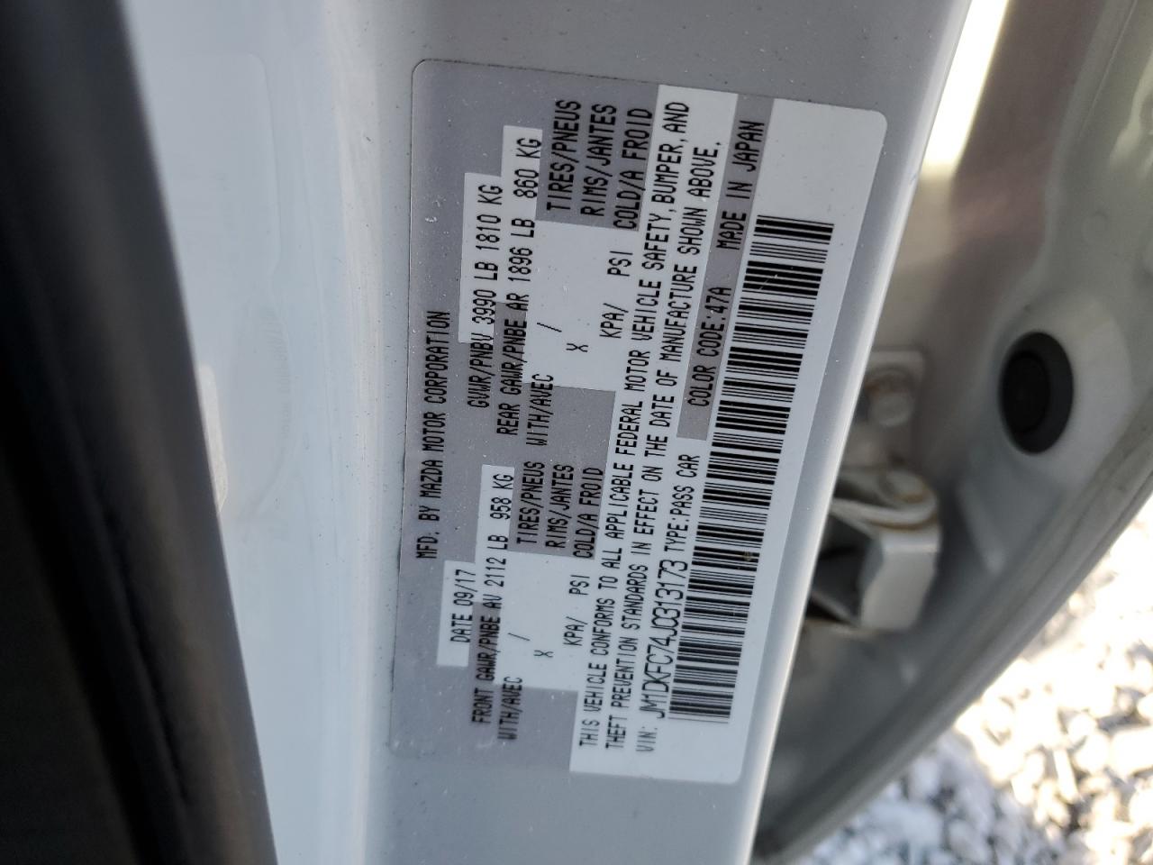 2018 Mazda Cx-3 Touring VIN: JM1DKFC74J0313173 Lot: 86871795