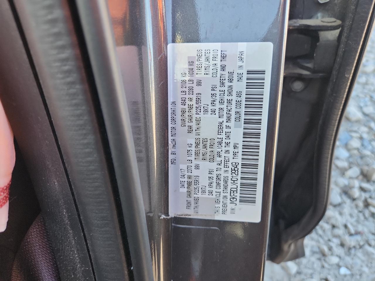 2017 Mazda Cx-5 Grand Touring VIN: JM3KFBDLXH0129549 Lot: 81916795