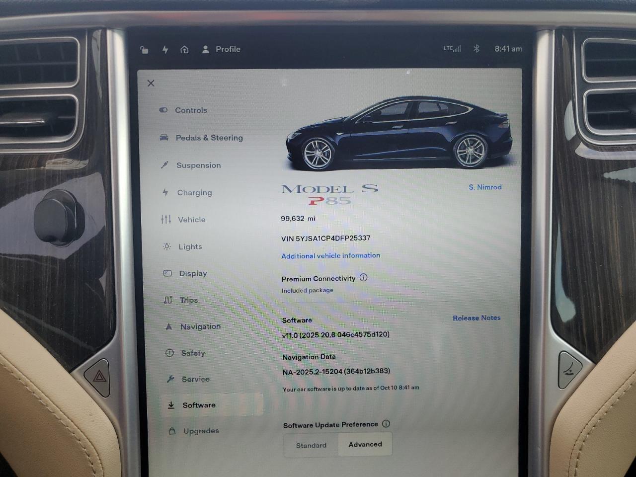 2013 Tesla Model S VIN: 5YJSA1CP4DFP25337 Lot: 84039795