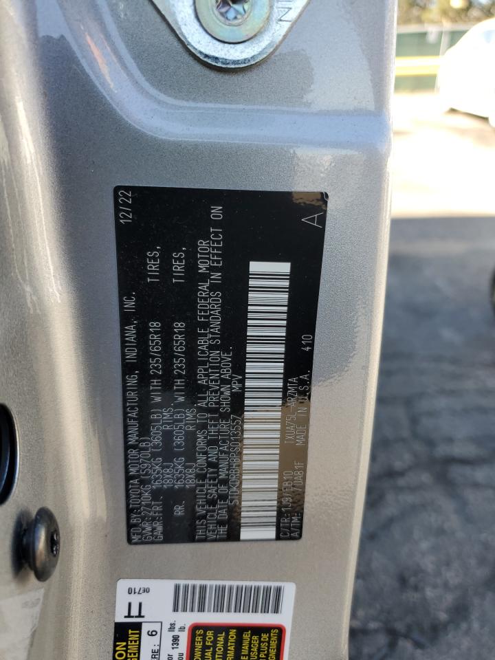 2023 Toyota Highlander L VIN: 5TDKDRBH8PS013557 Lot: 85901665