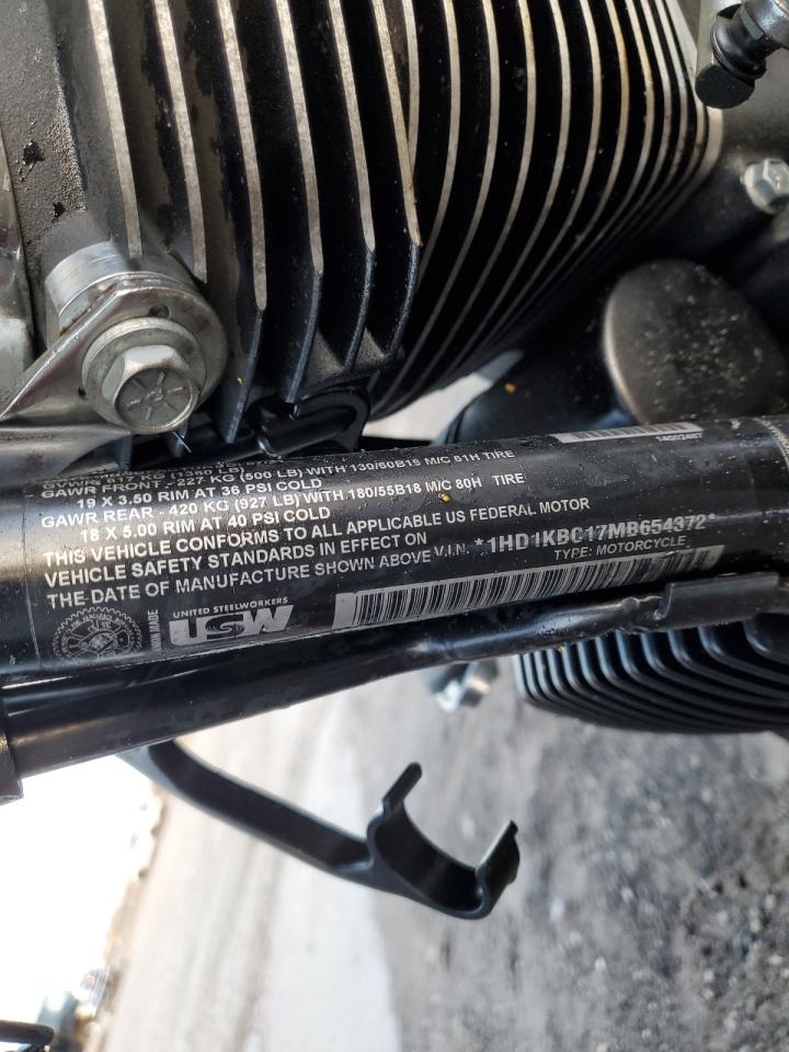 2021 Harley-Davidson Flhx VIN: 1HD1KBC17MB654372 Lot: 82566225