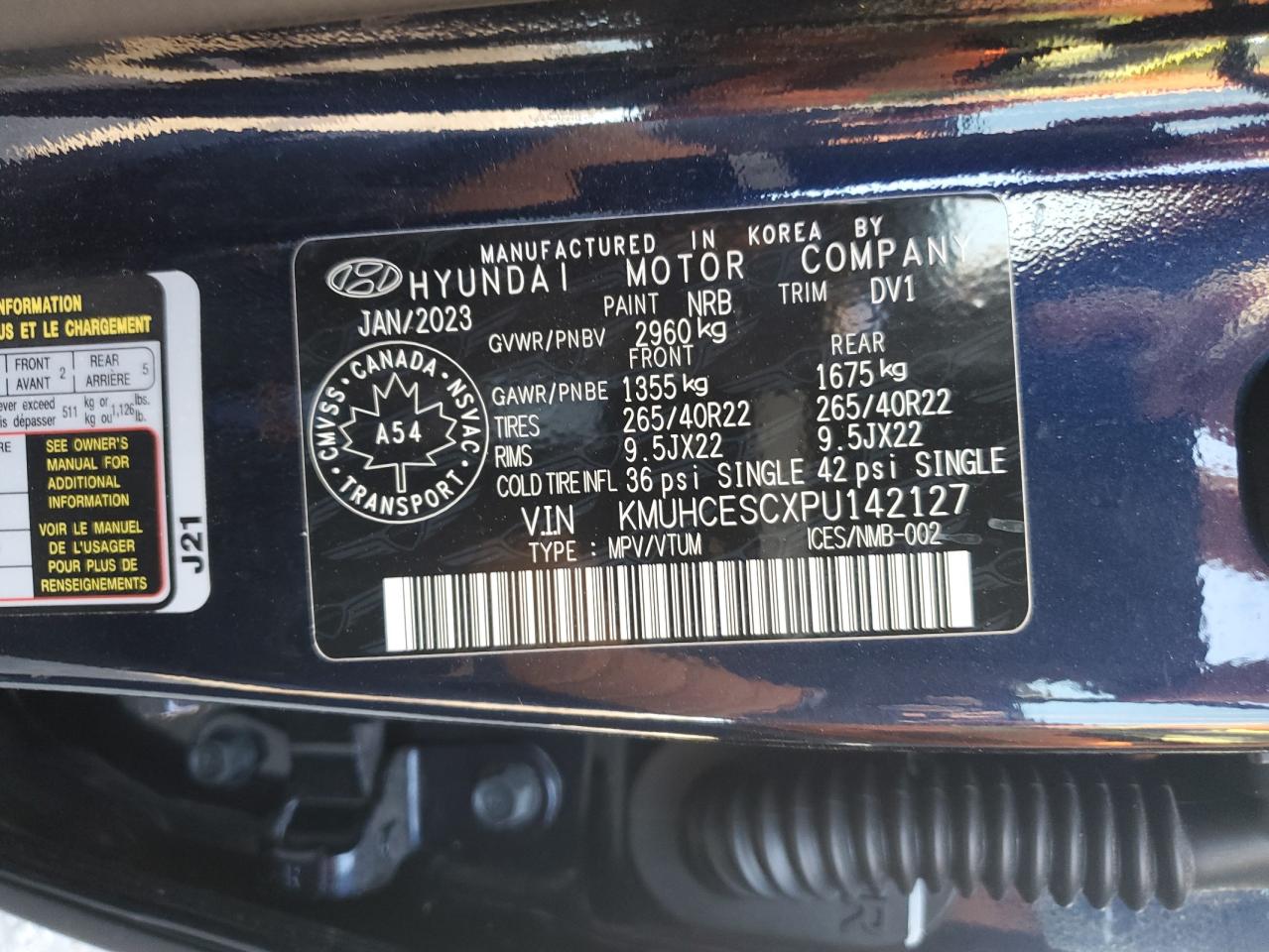 2023 Genesis Gv80 Base VIN: KMUHCESCXPU142127 Lot: 81679675