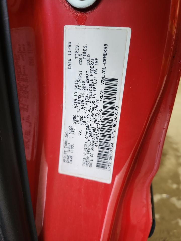 1996 Toyota Tacoma Xtracab VIN: 4TAWN72N2TZ111965 Lot: 90322545