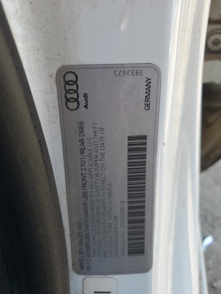 2013 Audi A7 Prestige VIN: WAU2GAFC1DN059818 Lot: 84881725