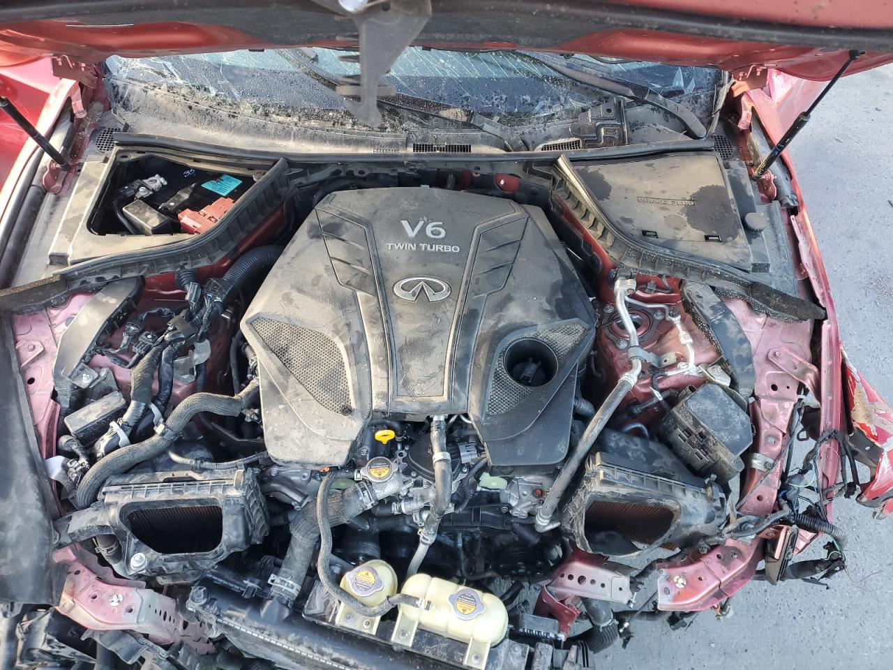 2021 Infiniti Q60 Red Sport 400 VIN: JN1FV7LK4MM530068 Lot: 86291615