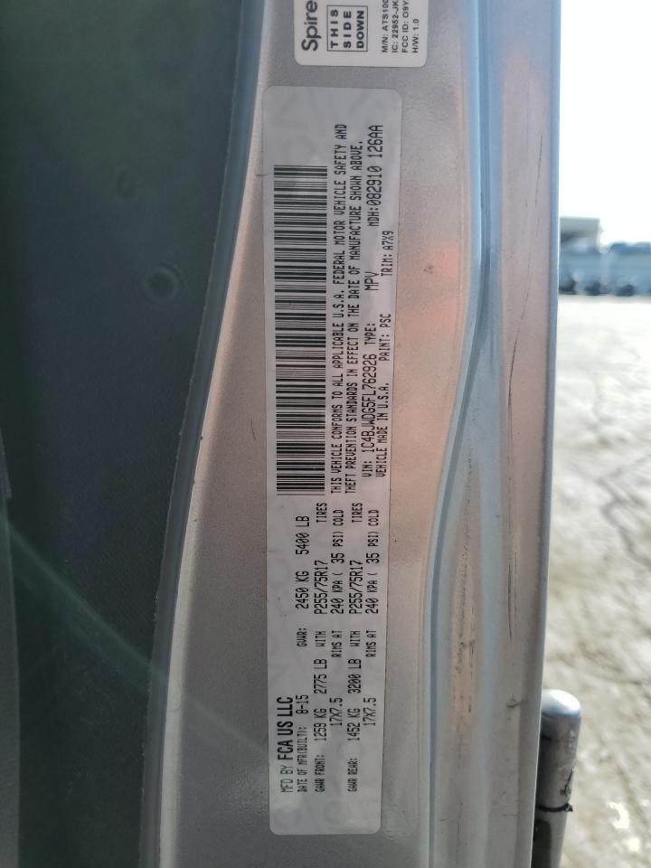 2015 Jeep Wrangler Unlimited Sport VIN: 1C4BJWDG5FL762926 Lot: 85908265