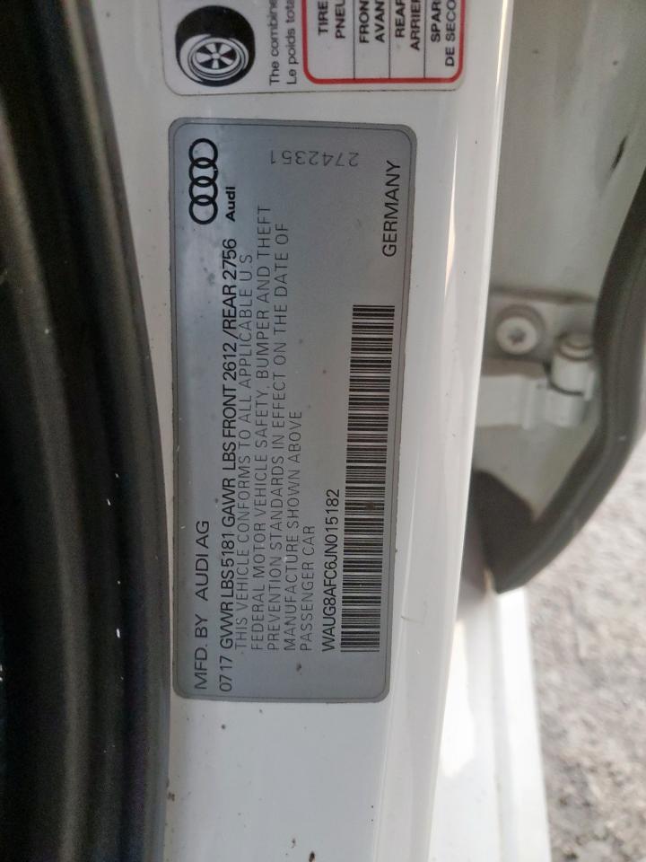 2018 Audi A6 Premium Plus VIN: WAUG8AFC6JN015182 Lot: 90880355