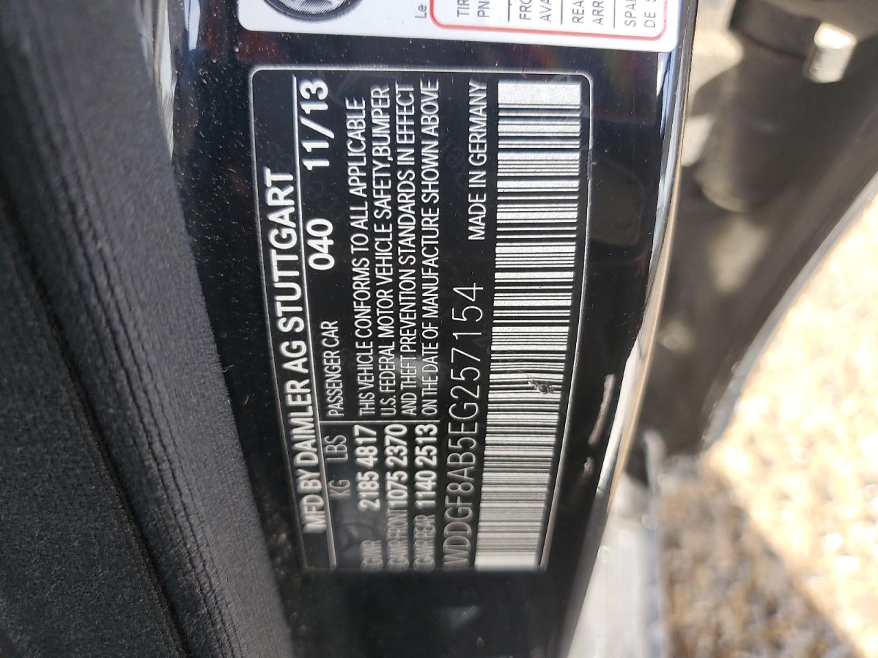 2014 Mercedes-Benz C 300 4Matic VIN: WDDGF8AB5EG257154 Lot: 82158355