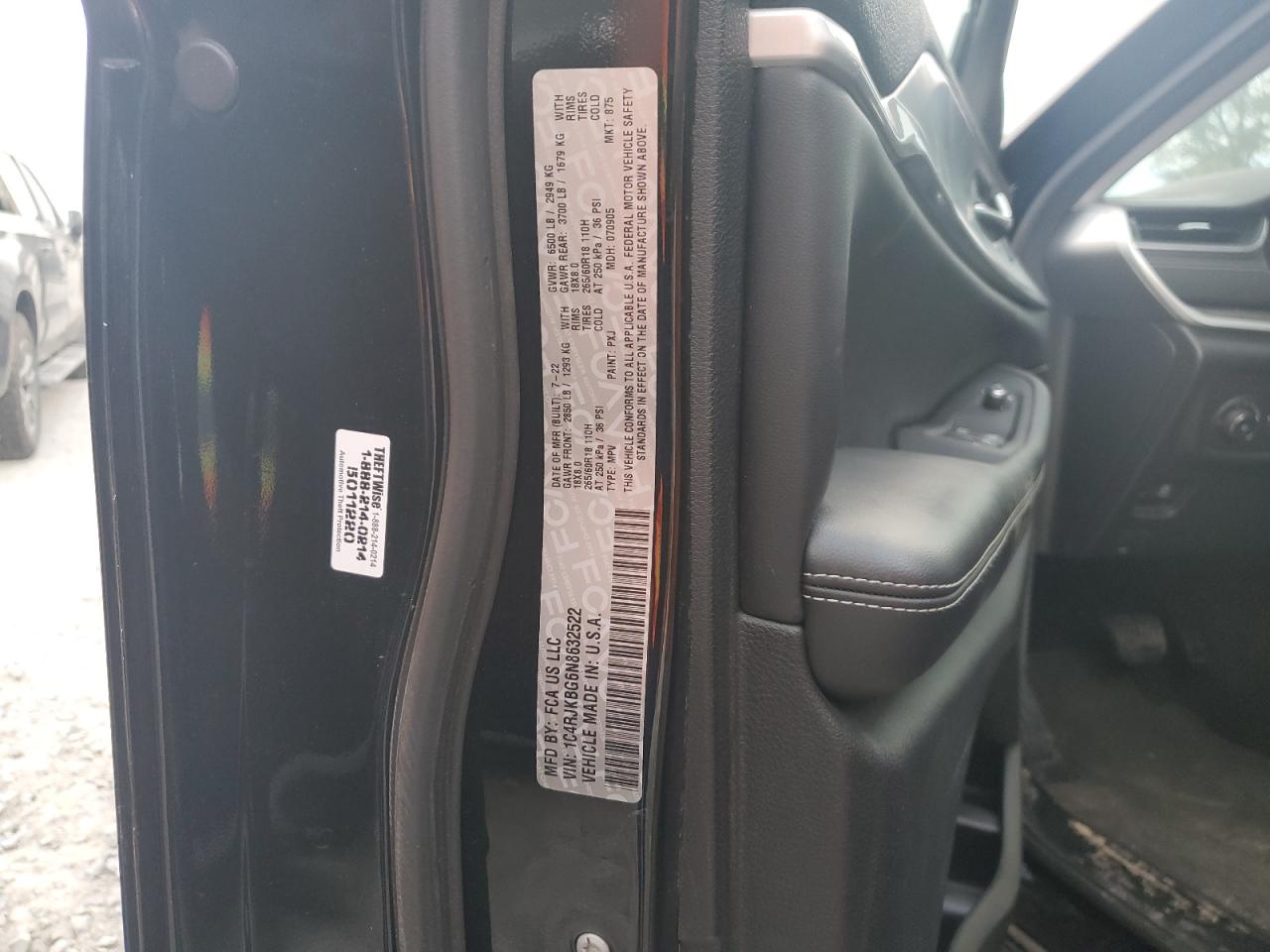 2022 Jeep Grand Cherokee L Limited VIN: 1C4RJKBG6N8632522 Lot: 85178215